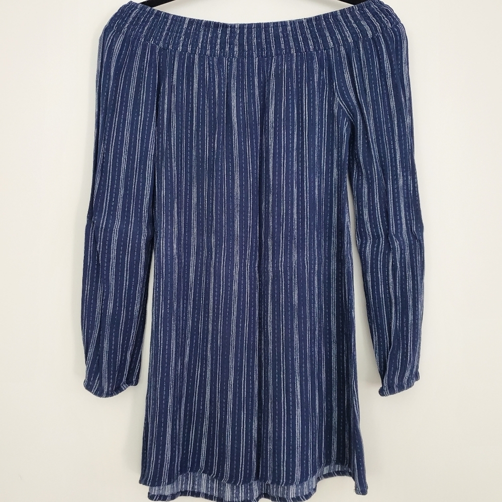 Aeropostale Off The Shoulders Navy Dress - Picture 3 of 8